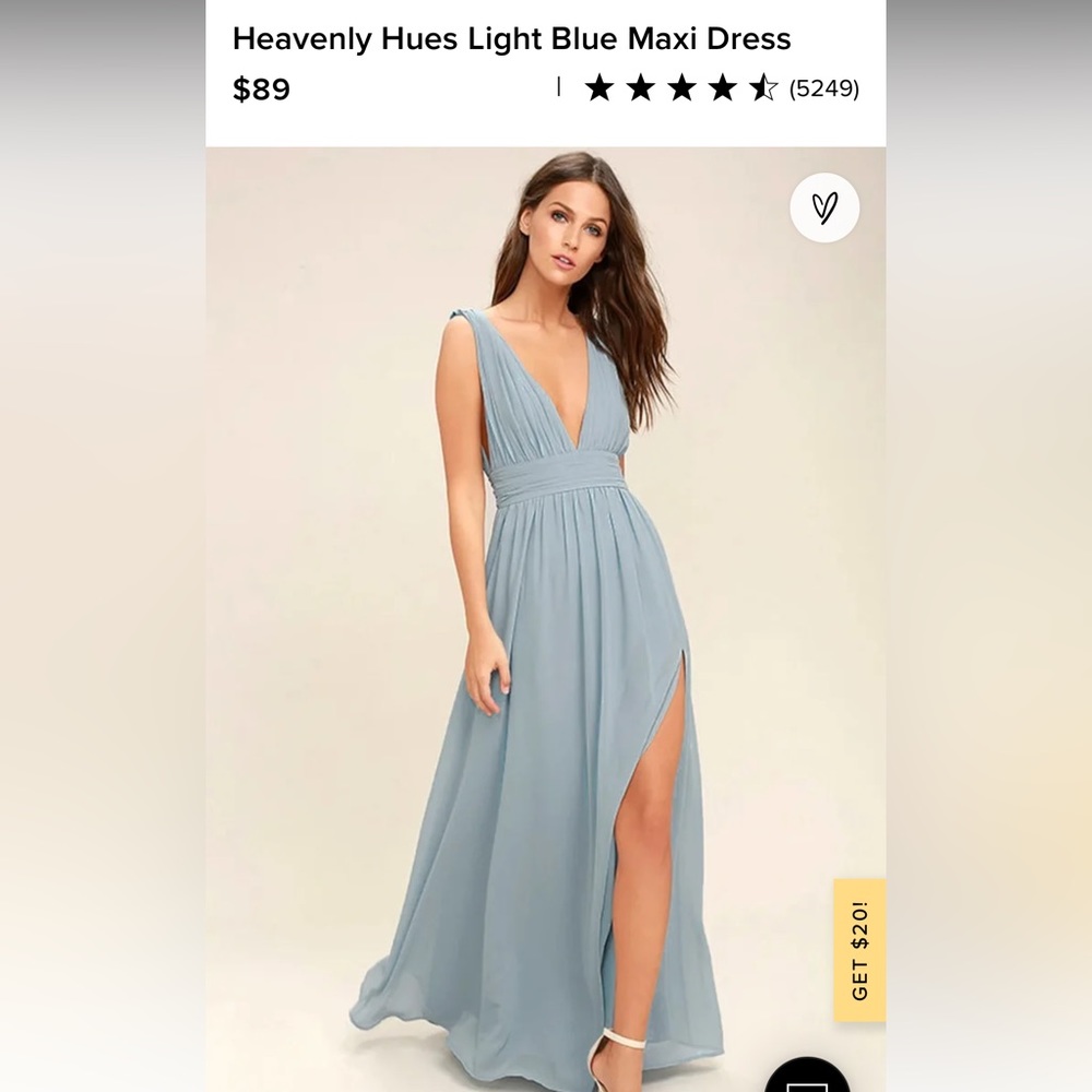 Lulus Heavenly Hues Light Blue Dress